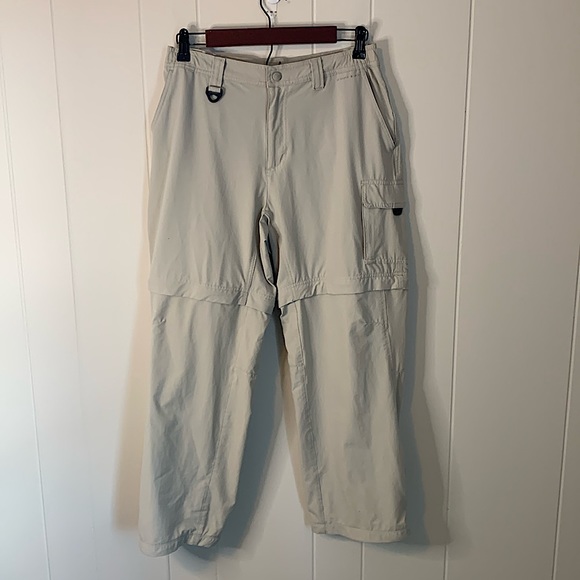 Columbia Titanium Convertible Packable Tan Cargo Pants Women's Size Medium - Picture 2 of 11